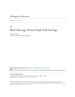 Black Marriage, White People, Red Herrings