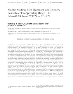 Mantle Melting, Melt Transport, and Delivery