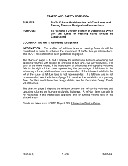 Traffic and Safety Notes