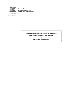 Use of the name and logo of UNESCO in connection with patronage