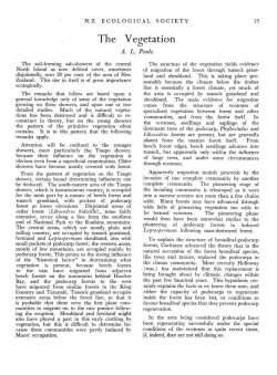 - New Zealand Ecological Society