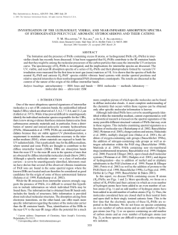 investigation of the ultraviolet, visible, and near