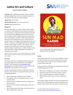 Latino Art and Culture Social Justice Posters Lesson, Grades 8-12