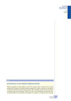 Are sub-indices of the HICP measures of underlying inflation?