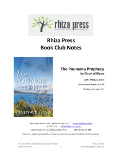 The Pounamu Prophecy Book Club notes