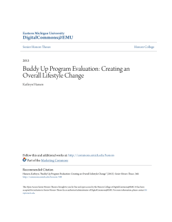 Buddy Up Program Evaluation - Digital Commons @ EMU