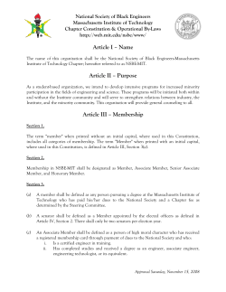 See Our Constitution - nsbe