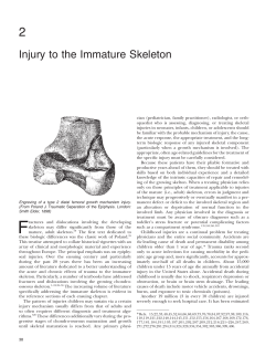 Injury to the Immature Skeleton