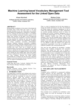 Machine Learning based Vocabulary Management Tool