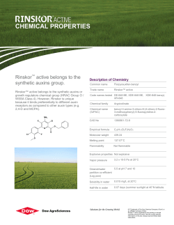 CHEMICAL PROPERTIES