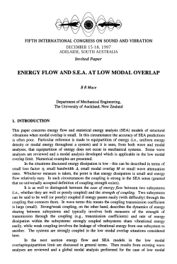 Energy Flow and S.E.A. At Low Modal Overlap
