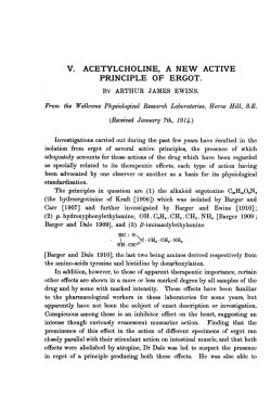 Acetylcholine, a new active principle of ergot.