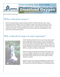 Dissolved Oxygen - University of Idaho