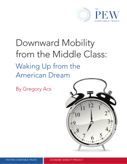 Downward Mobility from the Middle Class