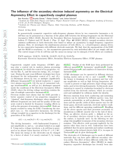 The influence of the secondary electron induced asymmetry on the