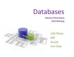 USA Plants KRS Accela Iron Data Data