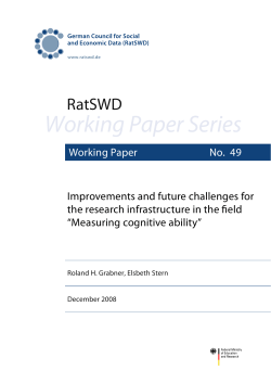 Measuring cognitive ability