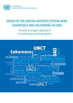 UNIDO in the United Nations system-wide coherence