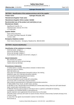 Safety Data Sheet - Fisher Scientific