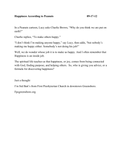 Happiness According to Peanuts 09-17