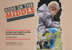 An Agony Aunt`s guide for parting parents and their children