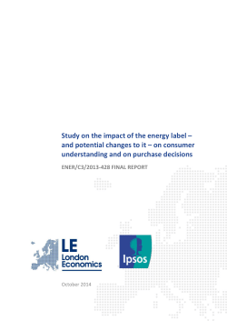 Study on the impact of the energy label