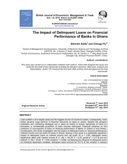 The Impact of Delinquent Loans on Financial Performance of Banks