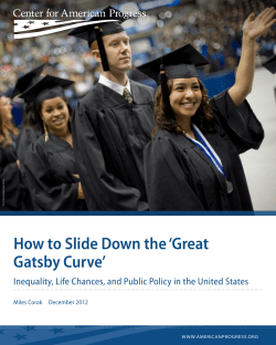 How to Slide Down the `Great Gatsby Curve`