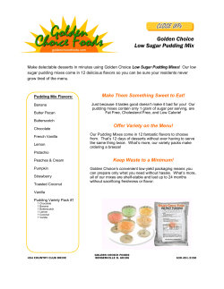 Golden Choice Low Sugar Pudding Mixes