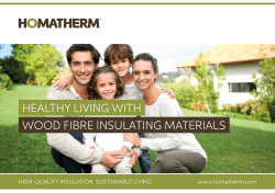 healthy living with wood fibre insulating materials