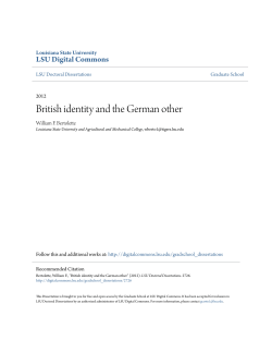 British identity and the German other