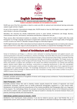 1 PUCPR was one of the first universities in Brazil to create and offer