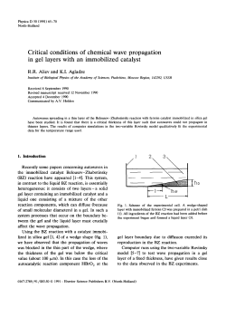 Critical conditions of chemical wave propagation