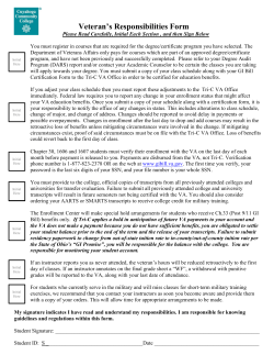 gi-bill certification form - Cuyahoga Community College