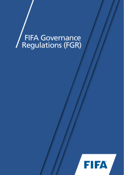 FIFA Organisation Regulations
