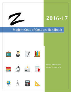 High School Handbook - Zeeland High Schools