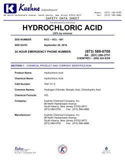 hydrochloric acid