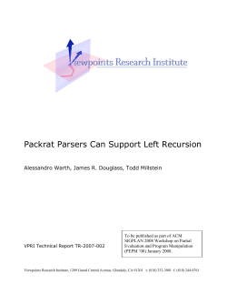 Packrat Parsers Can Support Left Recursion