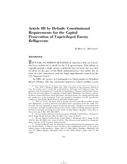 Article III by Default: Constitutional Requirements for the
