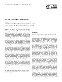 Are our ideas about Dst correct?