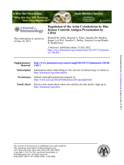 CD1d Kinase Controls Antigen Presentation by Regulation of the