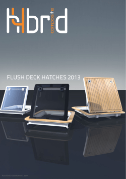 Flush Deck hatches 2013
