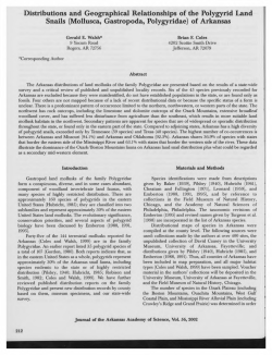 Mollusca, Gastropoda, Polygyridae - University of Arkansas Libraries