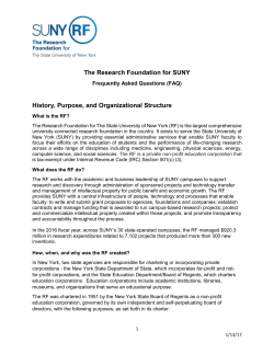FAQs - SUNY RF