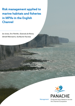 Risk management applied to marine habitats and