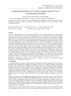 Language Idiosyncrasies in Second Language Learners` Use of