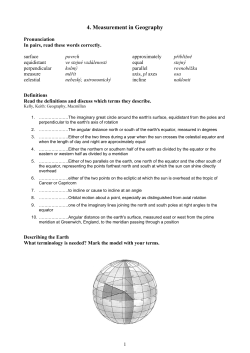 Measuring the Earth