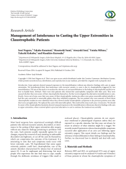 Management of Intolerance to Casting the Upper Extremities in