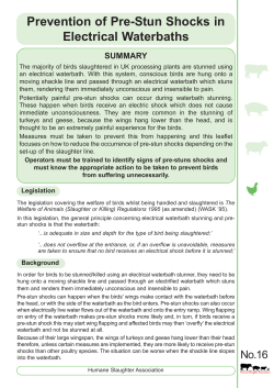 Free PDF copy - Humane Slaughter Association