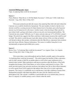 Annotated Bibliography Student Sample